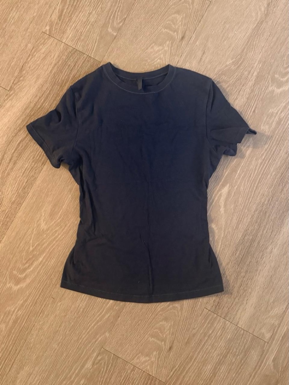 Navy SKIMS cotton jersey tee